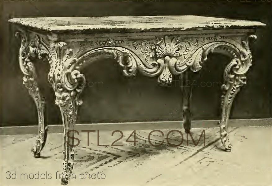 Консоли резные (CONSOLE TABLE_0181 -  | 3D model 3DSMAX / OBJ / STL) 3D модель для ЧПУ станка